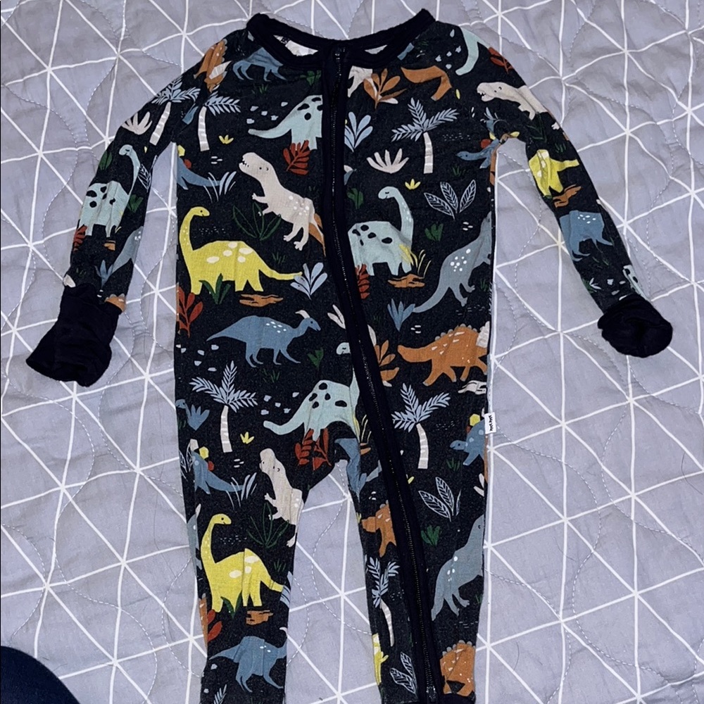 Dinosaur Print Kids little sleepies 0-3 months